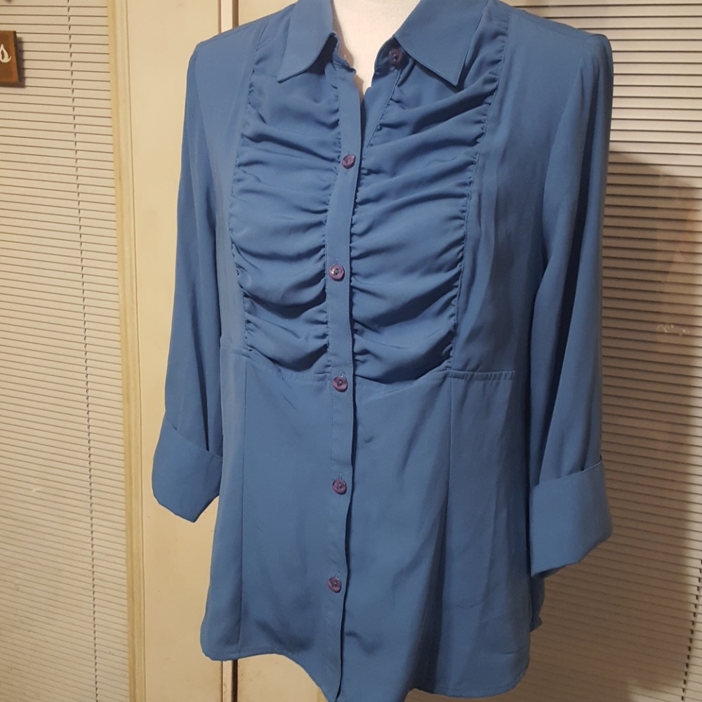 🔥Ruched front blouse
